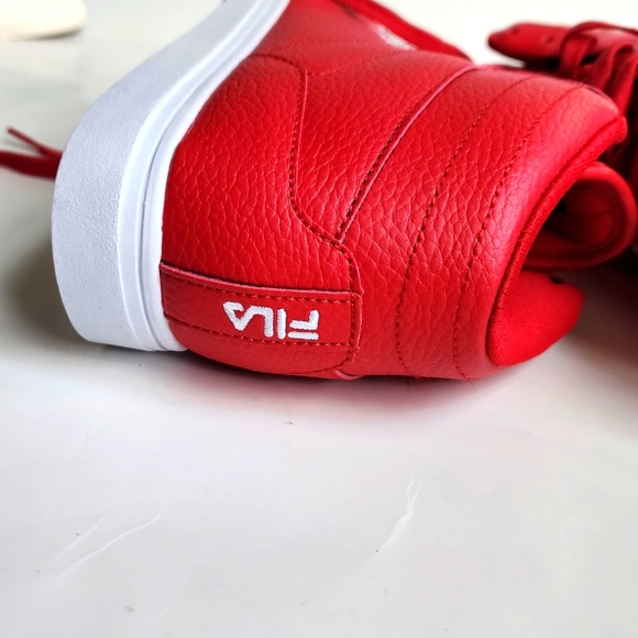 Red Fila Hi Tops - Picture 2 of 10